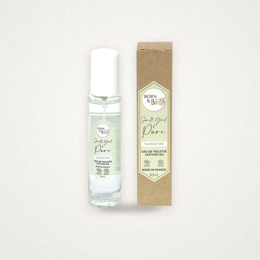 Eau de Toilette Fleurs de Tiaré, Born to Bio 50 ml